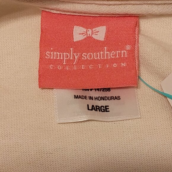 🆕 Simply Southern Cream "Simply Blessed" Fall Pumpkin Long Sleeve Tee, Large, N - Picture 7 of 12